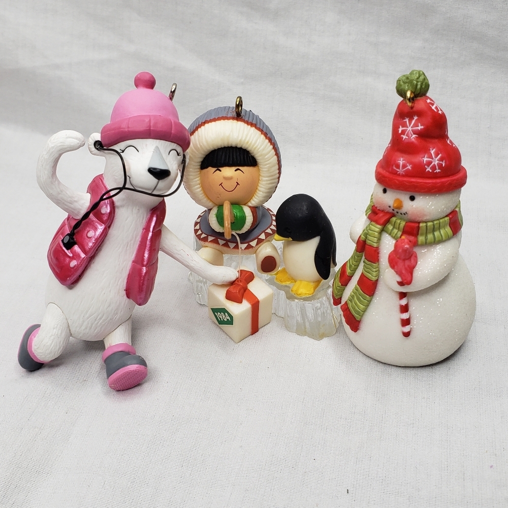 Vintage Hallmark Christmas Artic Ornaments